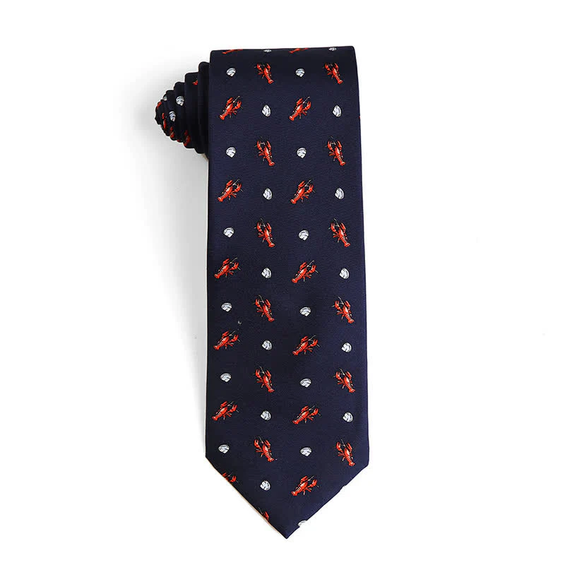Men's Dancing Animal Motifs Pure Silk Necktie - Image 9