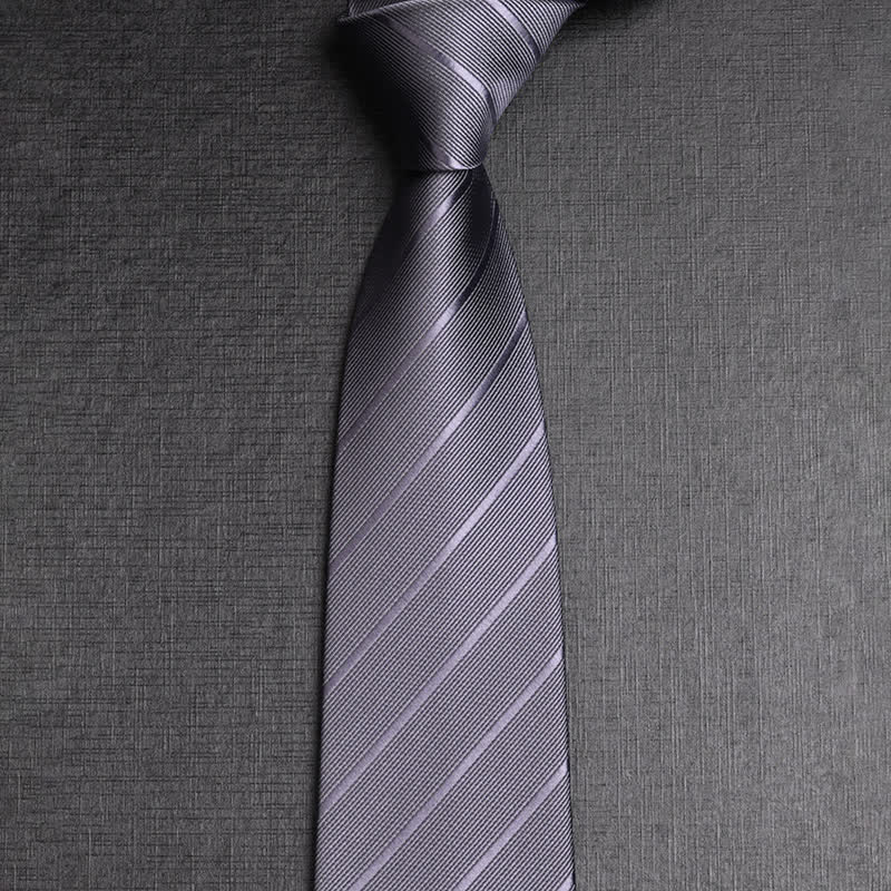 Men's Dark Colored Twill Business Necktie - Image 3