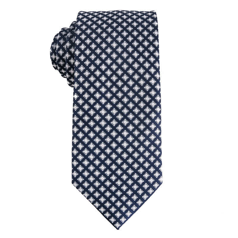 Men's Dark Gray Series Paisley Polka Dots Stripes Necktie - Image 4