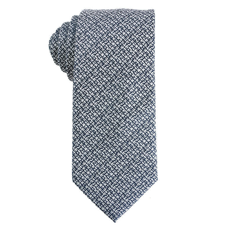 Men's Dark Gray Series Paisley Polka Dots Stripes Necktie - Image 5