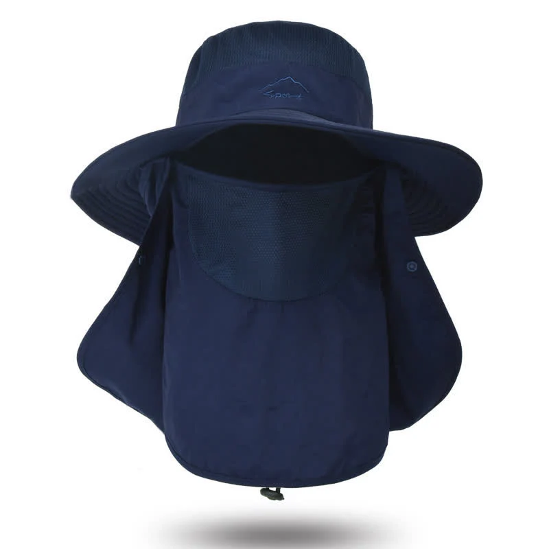 Men's Detachable Face Mask Hiking Bucket Hat - Image 17