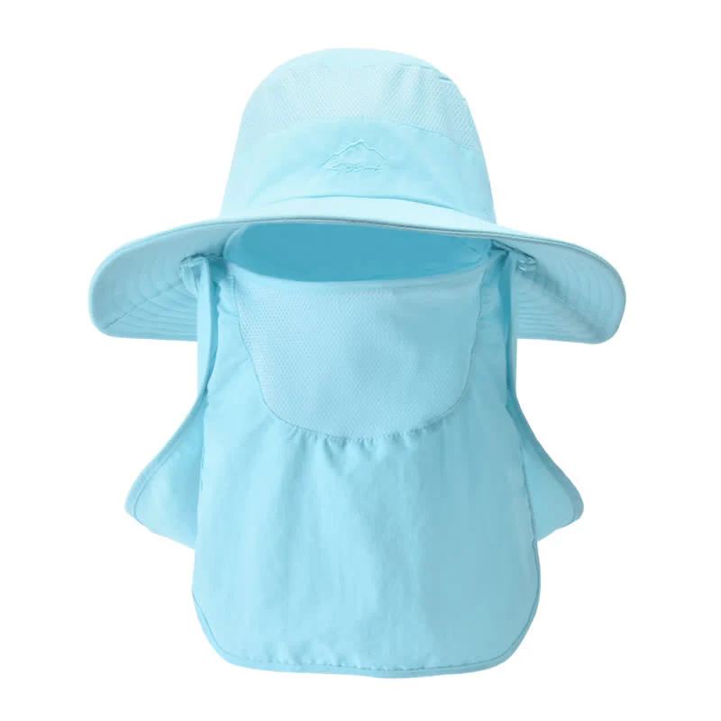 Men's Detachable Face Mask Hiking Bucket Hat - Image 2