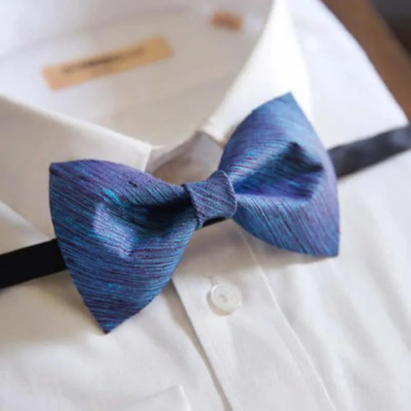 Men's Distintive Twilled Patterned Silk Bow Tie - Image 3