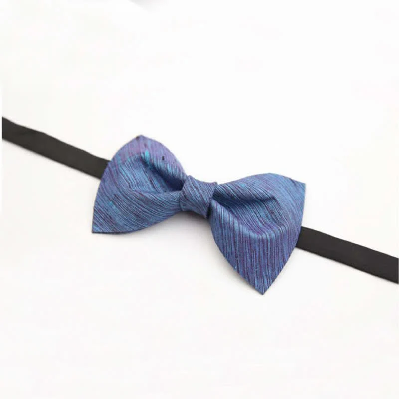 Men's Distintive Twilled Patterned Silk Bow Tie - Image 4