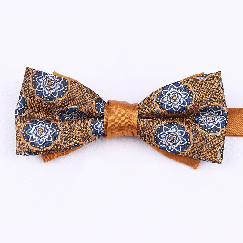 Men's Diverse Patterned Fabric Bow Tie - Image 11