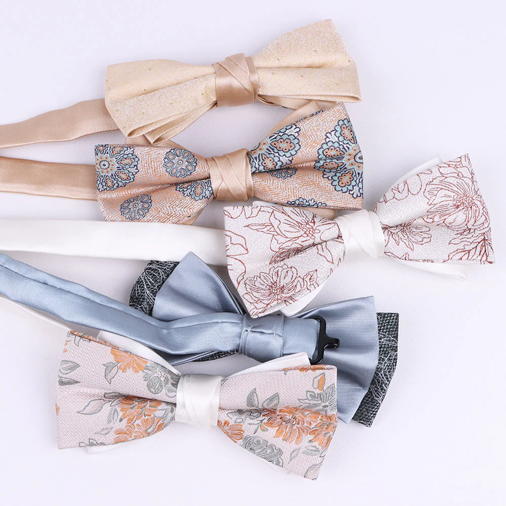 Men's Diverse Patterned Fabric Bow Tie - Image 21