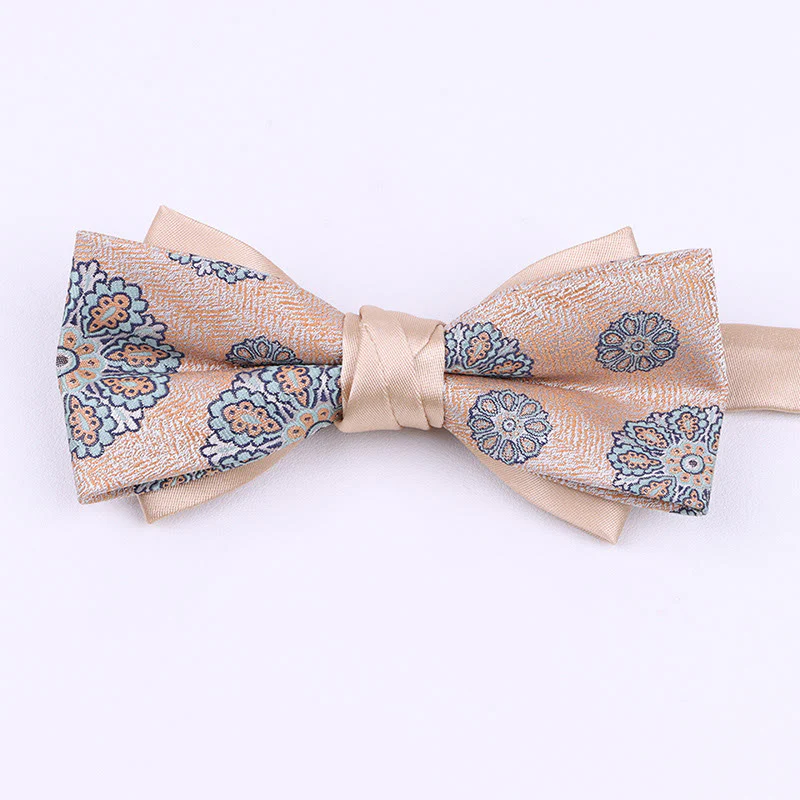 Men's Diverse Patterned Fabric Bow Tie - Image 7
