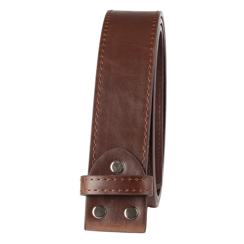 Men's DIY American Flag Cowboy Buckle Leather Belt - Image 11