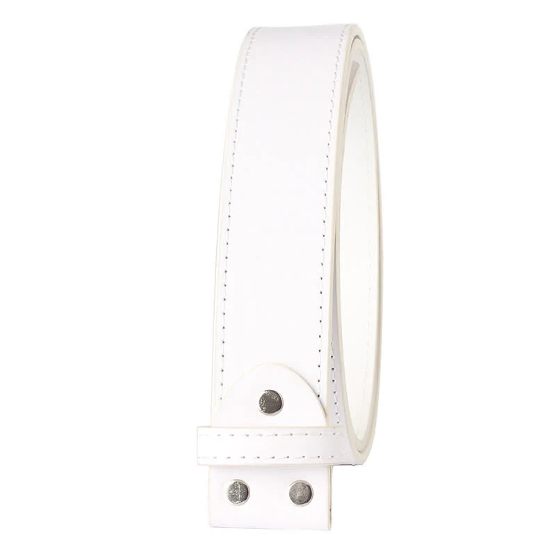 Men's DIY American Flag Cowboy Buckle Leather Belt - Image 9