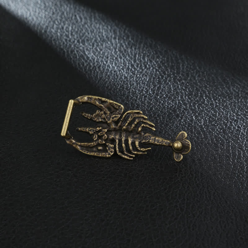 Men's DIY Animal Mini Scorpion Buckle Leather Belt - Image 2
