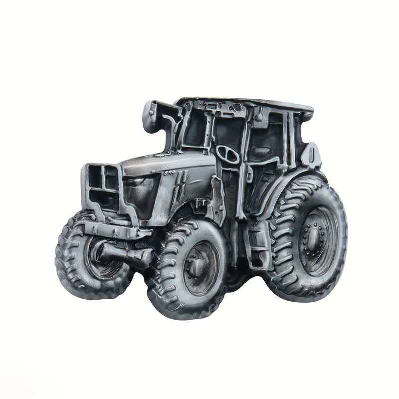 Men's DIY Country Tractor Buckle Leather Belt - Image 3