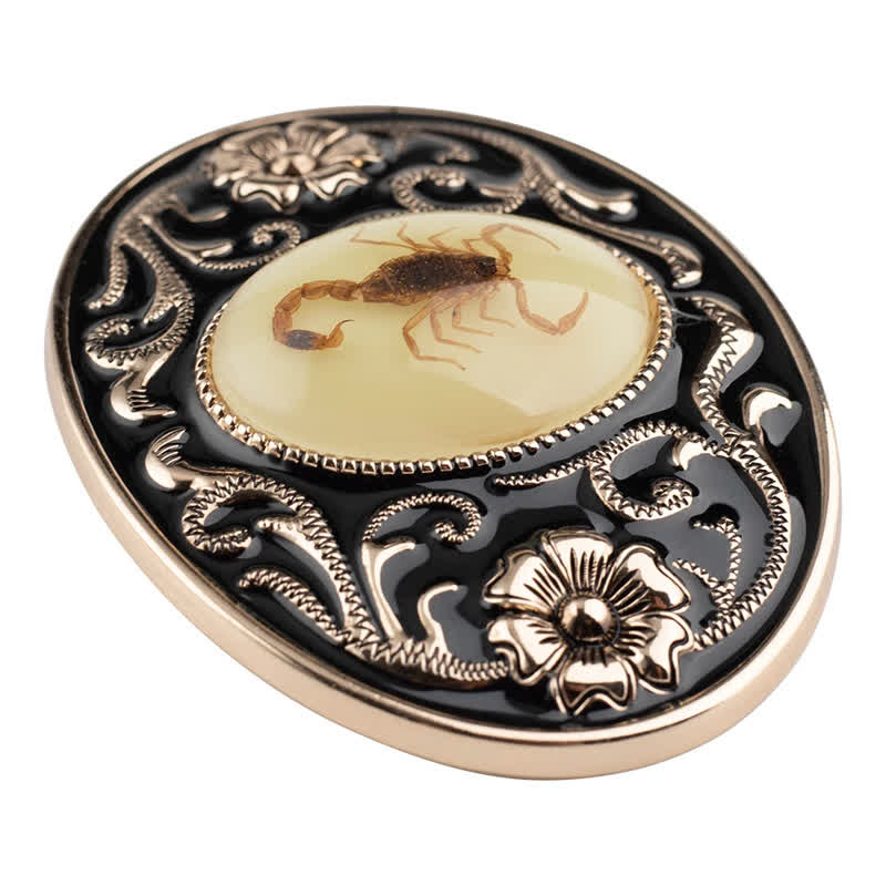 Men's DIY Decorative Luminous Scorpion Buckle Leather Belt - Image 6