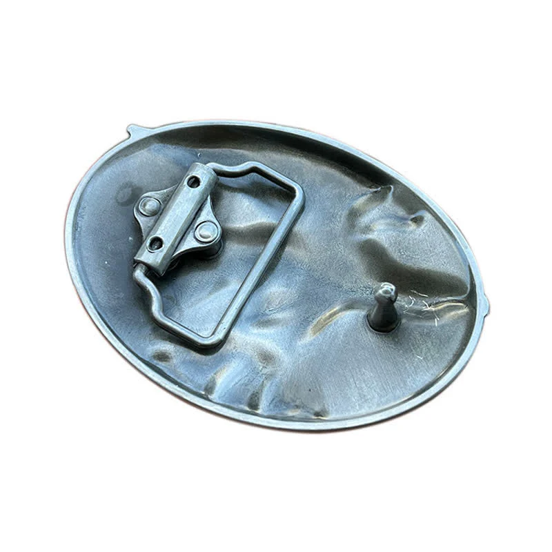 Men's DIY Eagle On Stone Buckle Leather Belt - Image 2