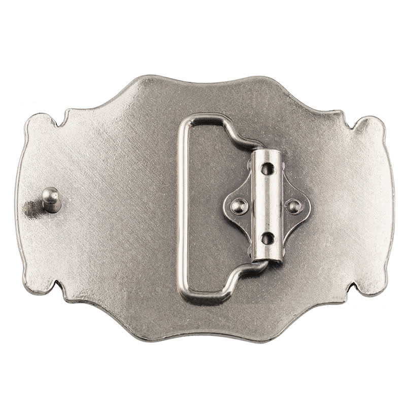 Men's DIY Engraved Floral Decor Buckle Leather Belt - Image 2