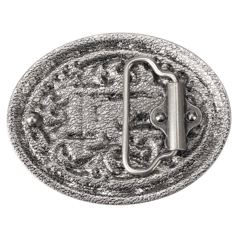 Men's DIY Horseman Kneeling Buckle Leather Belt - Image 2