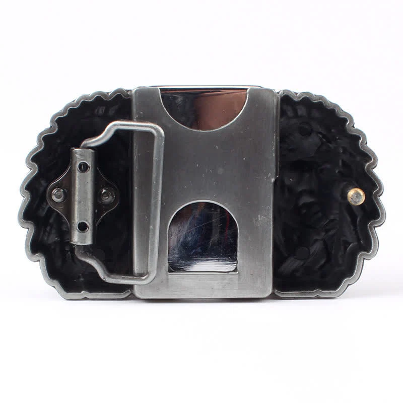 Men's DIY Indian Chief Head Leather Belt with Hidden Lighter - Image 11