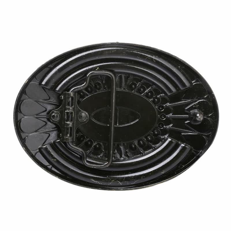 Men's DIY Indian Wood Bead Buckle Leather Belt - Image 12