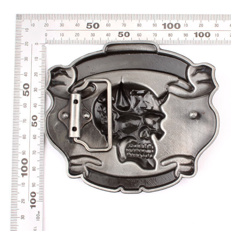 Men's DIY King Of Fools Lucky 13 Buckle Leather Belt - Image 13