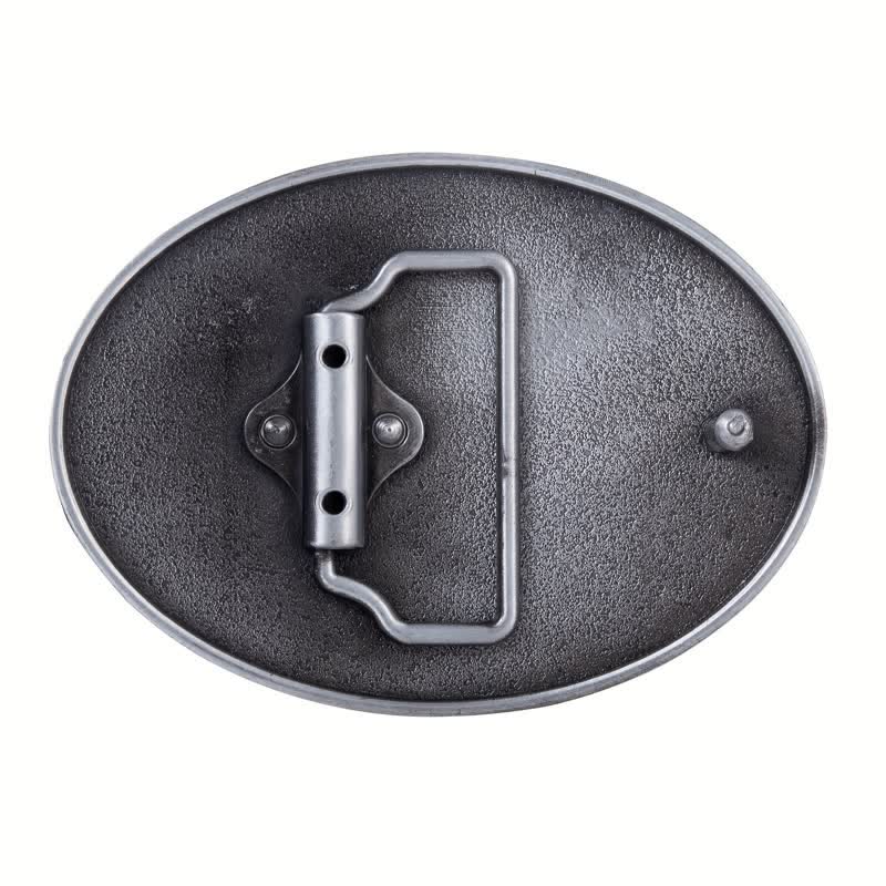 Men's DIY Patriotic Eagle Flag Buckle Leather Belt - Image 2