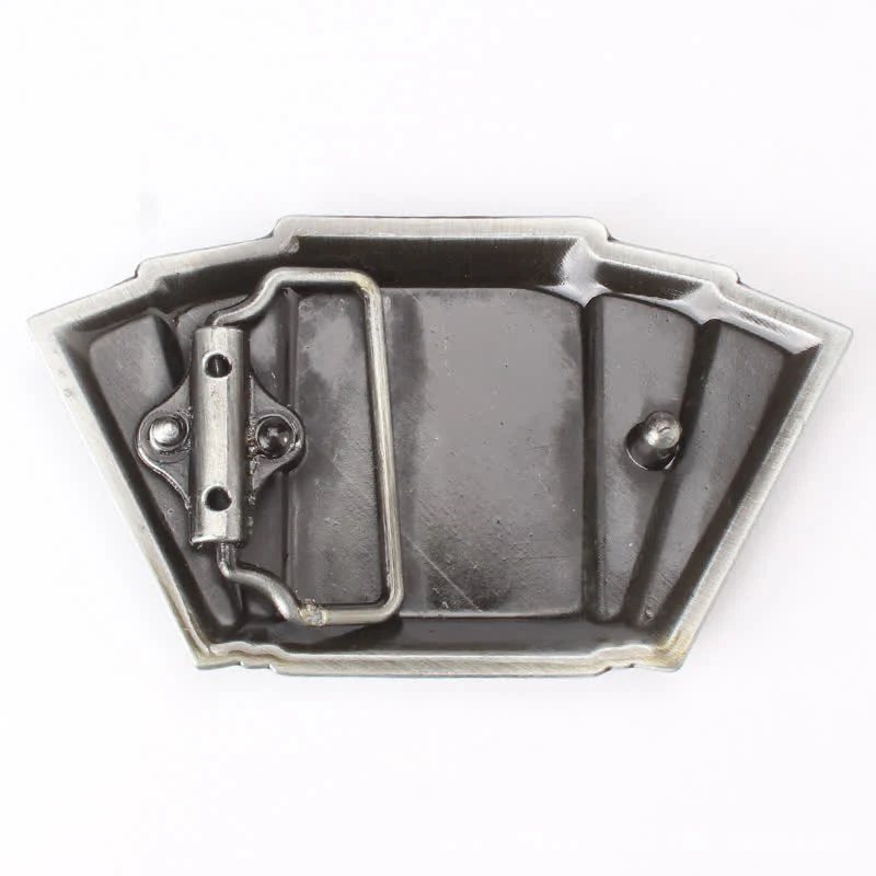 Men's DIY Poker Royal Flush Buckle Leather Belt - Image 2