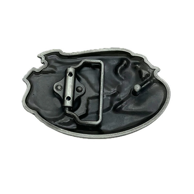 Men's DIY Police Officer Hero Eagle Buckle Leather Belt - Image 2