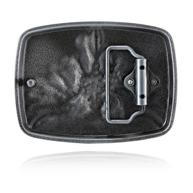 Men's DIY Rising Phoenix Eagle Buckle Leather Belt - Image 2