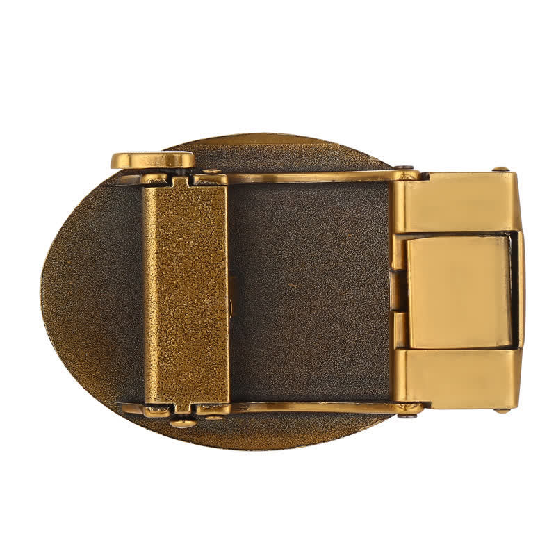 Men's DIY Snake Attitude Automatic Buckle Leather Belt - Image 8