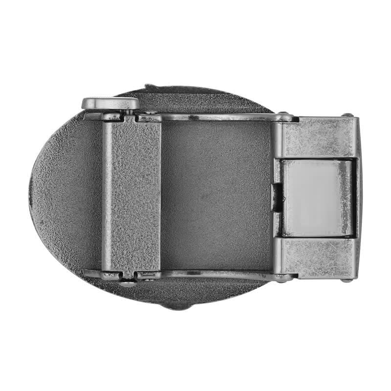 Men's DIY Texas Pentagram Automatic Buckle Leather Belt - Image 3