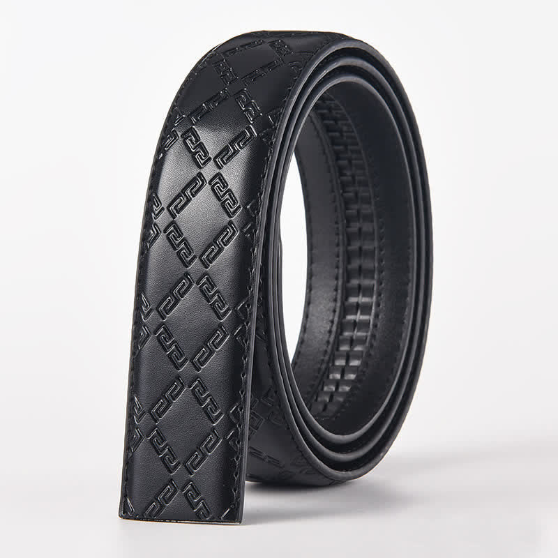 Men's DIY Tiger Head Automatic Buckle Leather Belt - Image 7