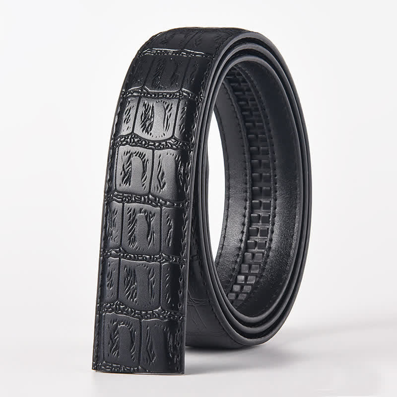 Men's DIY Tiger Head Automatic Buckle Leather Belt - Image 8