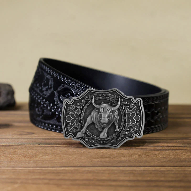 Men's DIY Matador Buckle Leather Belt - Image 14