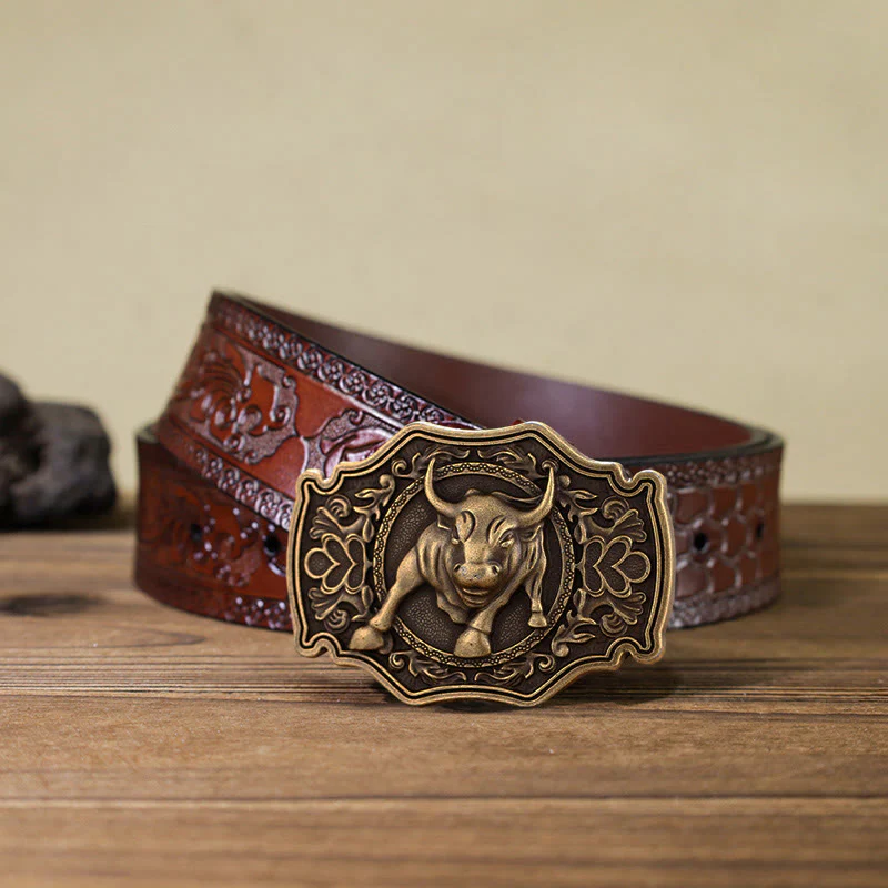 Men's DIY Matador Buckle Leather Belt - Image 16
