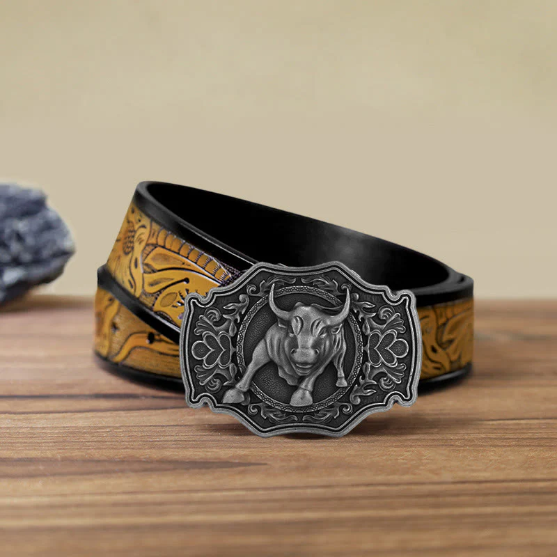Men's DIY Matador Buckle Leather Belt - Image 20