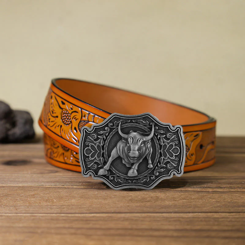 Men's DIY Matador Buckle Leather Belt - Image 23