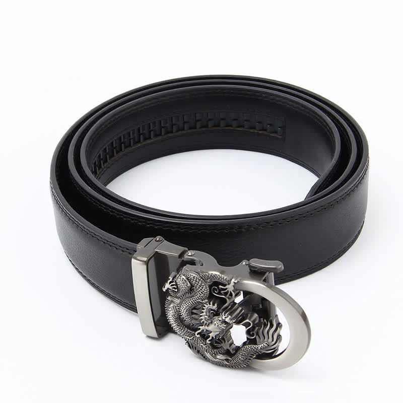 Men's Dragon Business Automatic Ratchet Leather Belt - Image 3