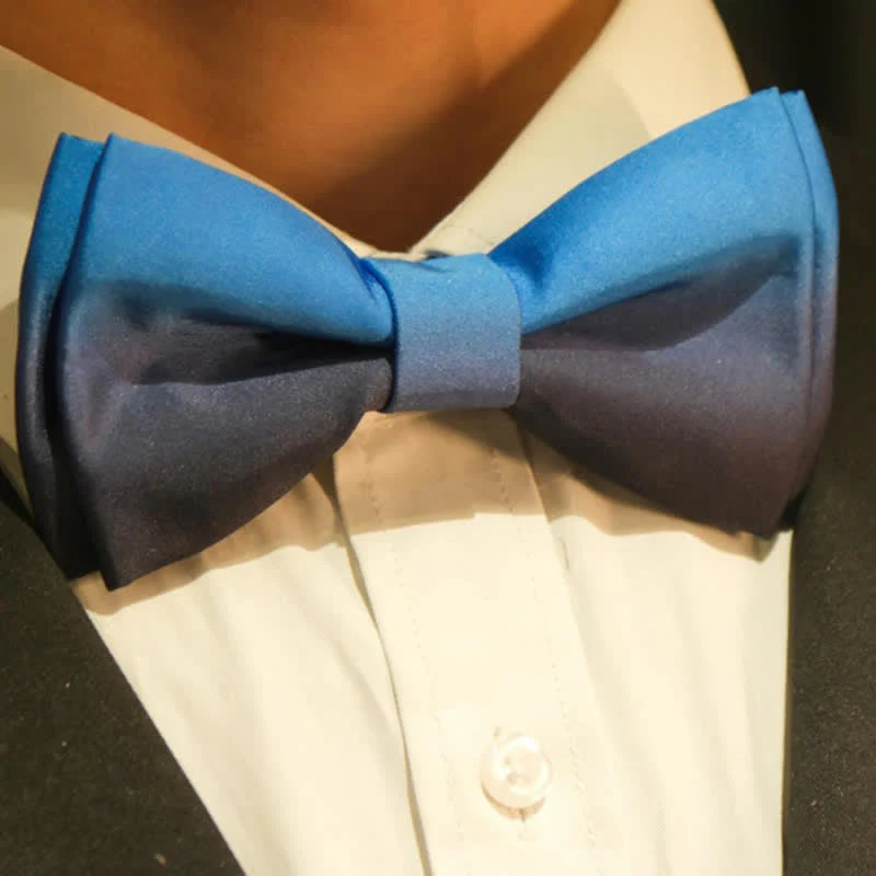 Men's Dreamy Gradient Color Bow Tie - Image 3