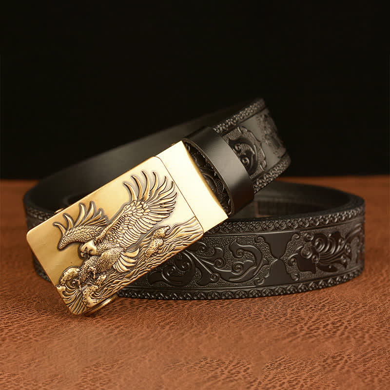 Men's Eagle Expanded Its Wings Leather Belt - Image 12