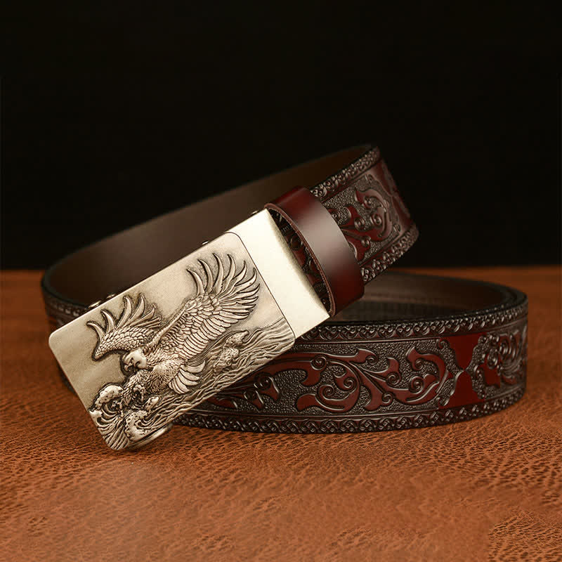 Men's Eagle Expanded Its Wings Leather Belt - Image 16