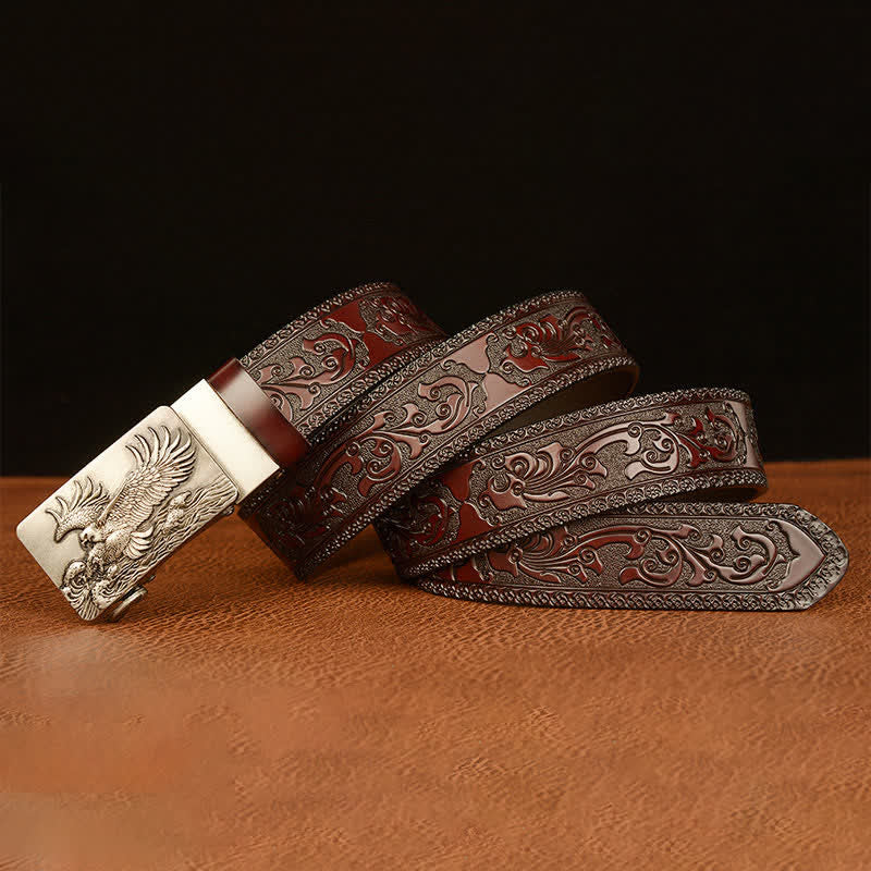 Men's Eagle Expanded Its Wings Leather Belt - Image 17