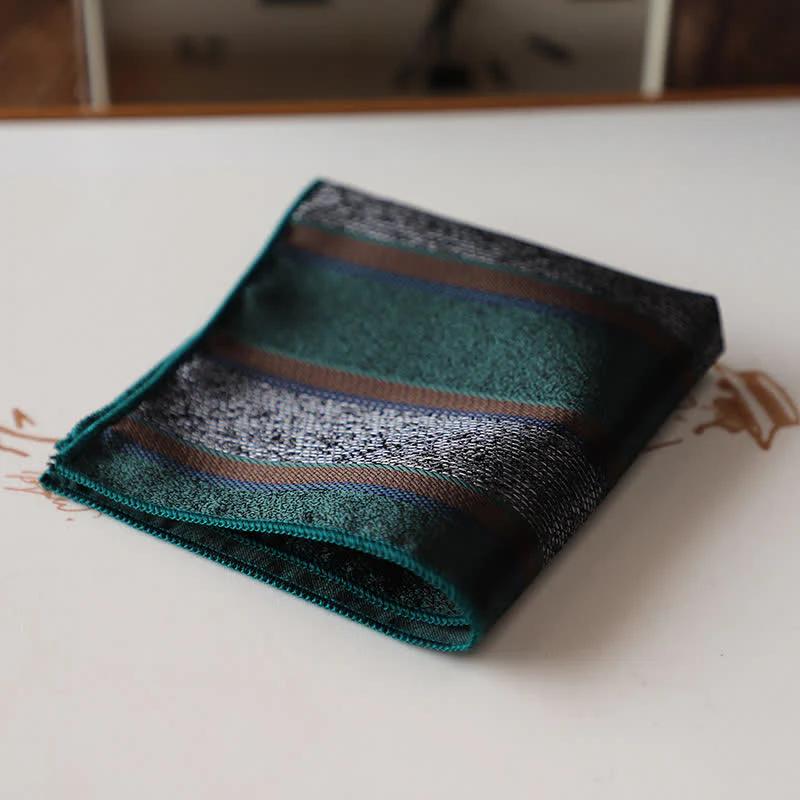 Men's Elagant Retro Flower Pattern Pocket Square - Image 11