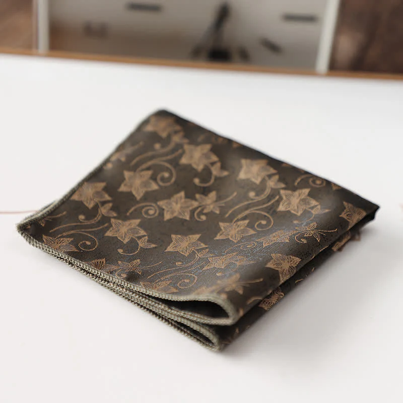 Men's Elagant Retro Flower Pattern Pocket Square - Image 12