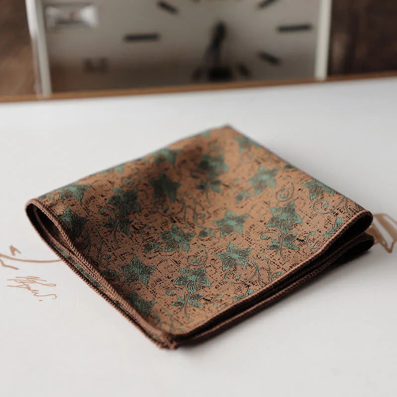 Men's Elagant Retro Flower Pattern Pocket Square - Image 13