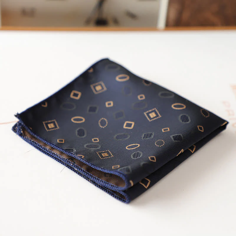 Men's Elagant Retro Flower Pattern Pocket Square - Image 15