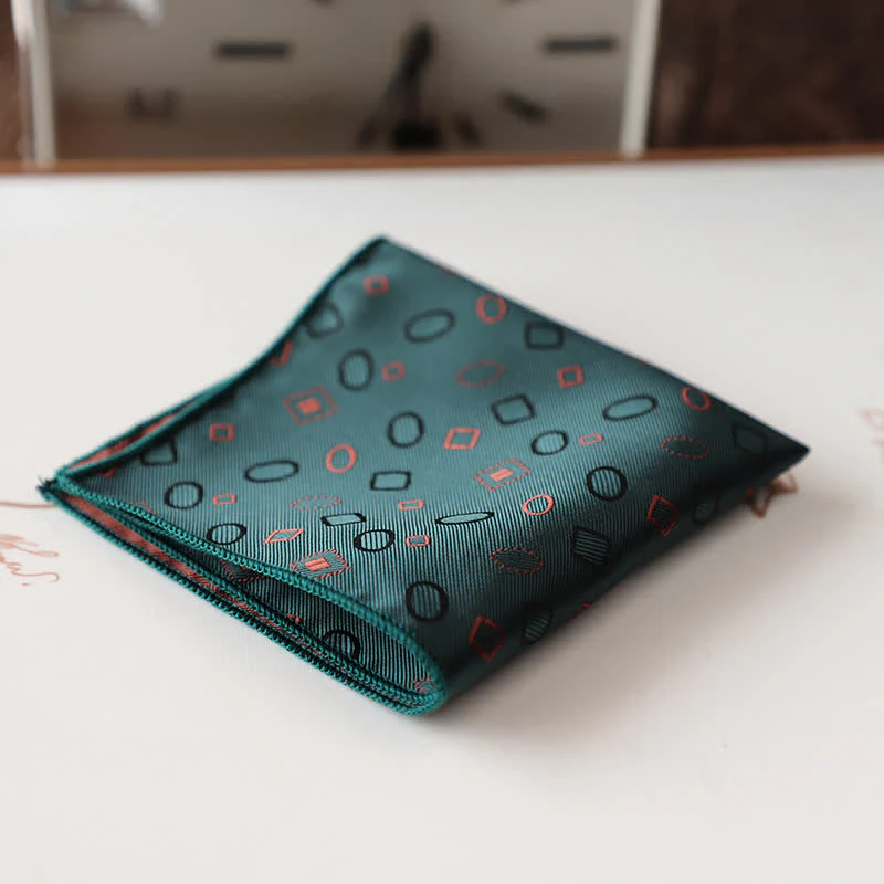 Men's Elagant Retro Flower Pattern Pocket Square - Image 16