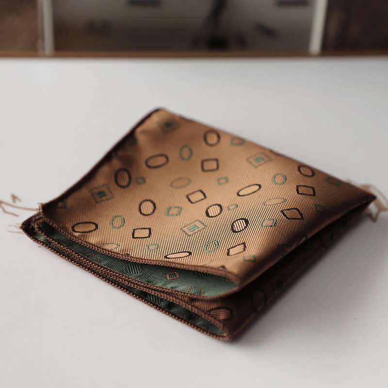 Men's Elagant Retro Flower Pattern Pocket Square - Image 17