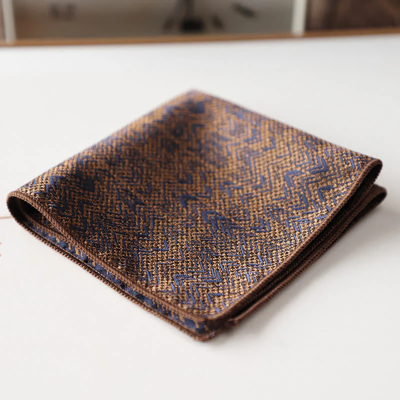 Men's Elagant Retro Flower Pattern Pocket Square - Image 19