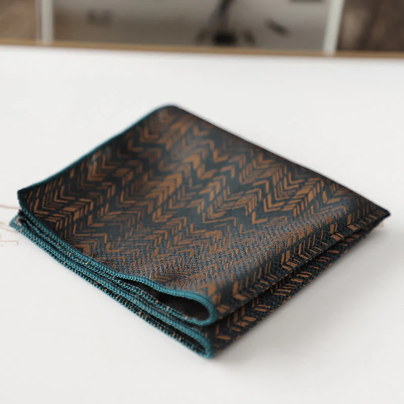 Men's Elagant Retro Flower Pattern Pocket Square - Image 20