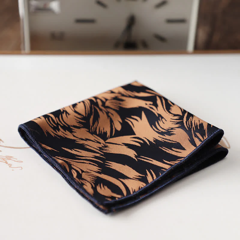 Men's Elagant Retro Flower Pattern Pocket Square - Image 21