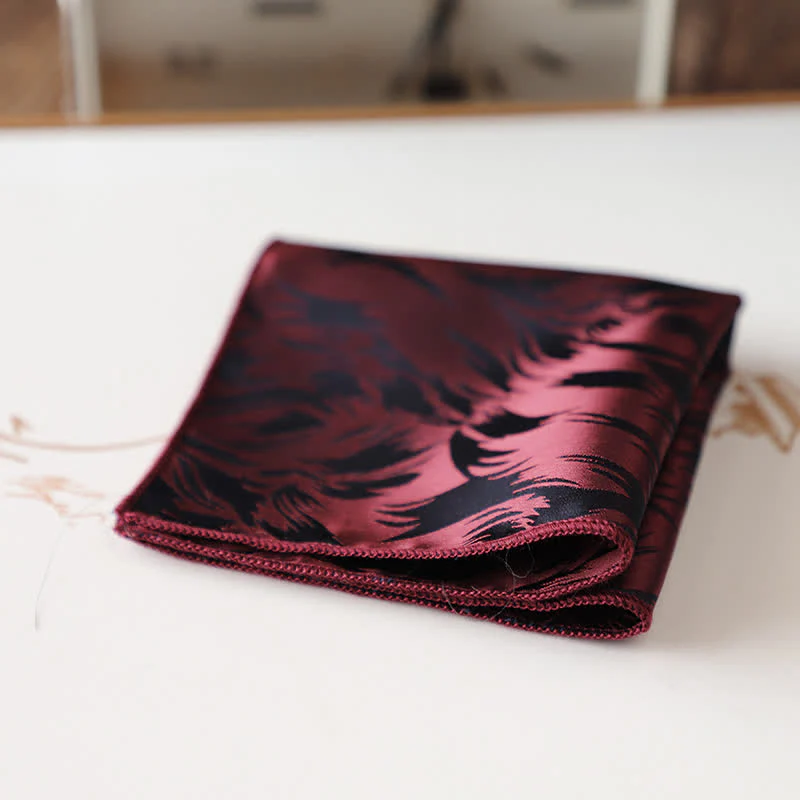 Men's Elagant Retro Flower Pattern Pocket Square - Image 22