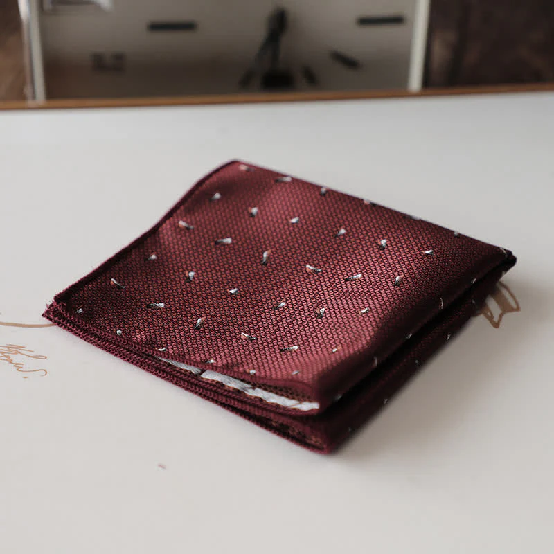 Men's Elagant Retro Flower Pattern Pocket Square - Image 24